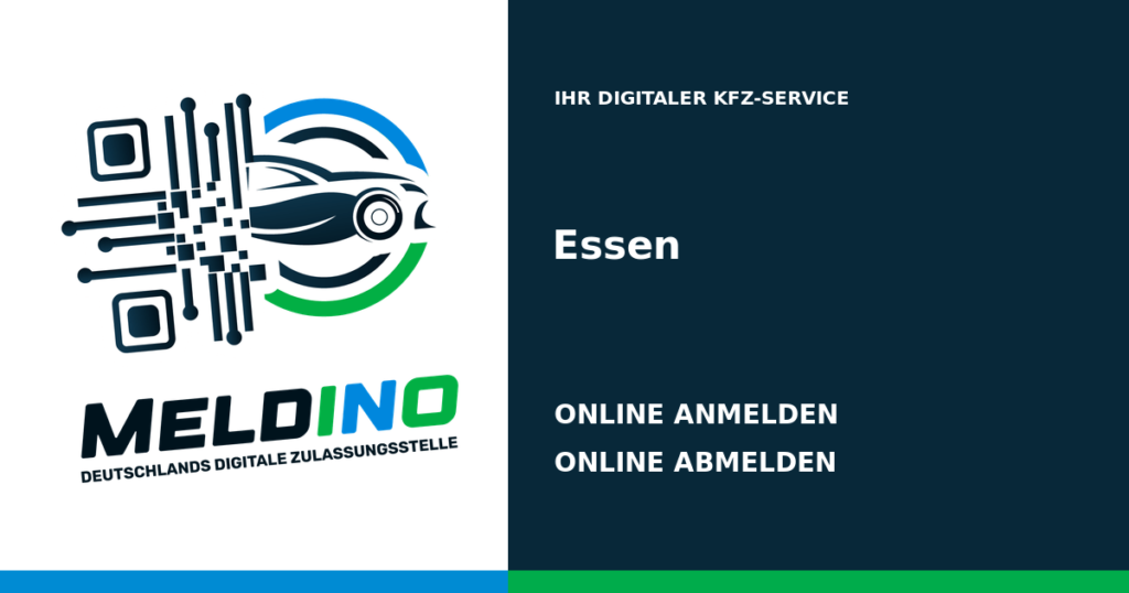 Meldino – Kfz online anmelden in Essen